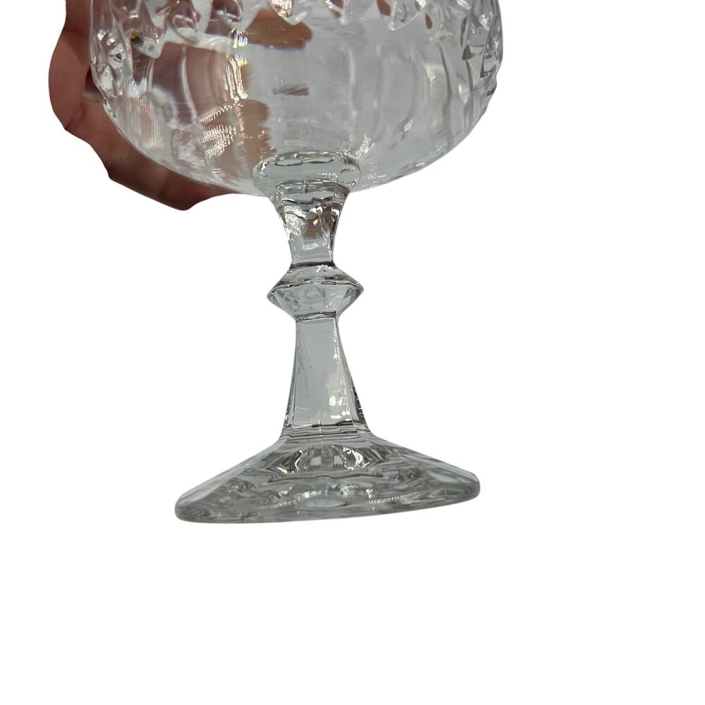 Vintage Schott Zwiesel Champagne Coupe Sherbet Cut Crystal Glasses Set Of 7 - Picture 7 of 10